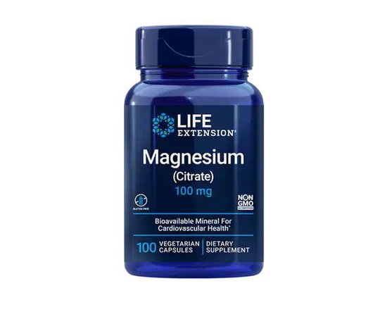Life Extension Magnesium Citrate 100 mg 100 caps, image 