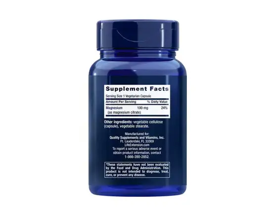 Life Extension Magnesium Citrate 100 mg 100 caps, Life Extension Magnesium Citrate 100 mg 100 caps , изображение 2 в интернет магазине Mega Mass