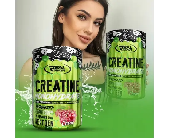 Real Pharm Creatine Monohydrate 500 g, Фасування: 500 g, Смак: Cherry Lemonade / Вишневий Лимонад, image , зображення 2
