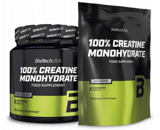 BioTech 100% Creatine Monohydrate 500 g, Фасування: 500 g, Смак: Unflavored  / Без смаку, image , зображення 2