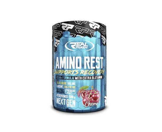 Real Pharm Amino Rest 500g, Фасовка: 500 g, Смак: Fruit Punch / Фруктовий Пунш, image 