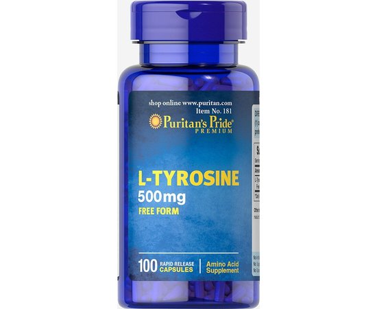Puritan's Pride L-Tyrosine 500 mg 100 caps, image 