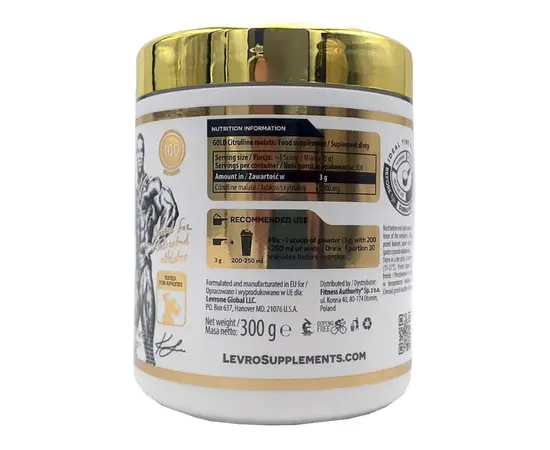 Kevin Levrone Gold Citrulline Malate 300 g, image , зображення 2