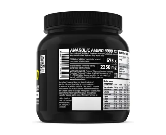 Olimp Anabolic Amino 9000 300 tabs, Фасування: 300 tabs, image , зображення 2
