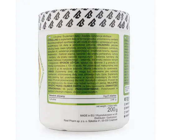 Real Pharm Cytrulline 200 g, Вкусы: Lemon Orange / Лимон Апельсин, Real Pharm Cytrulline 200 g, Вкусы: Lemon Orange / Лимон Апельсин , изображение 3 в интернет магазине Mega Mass