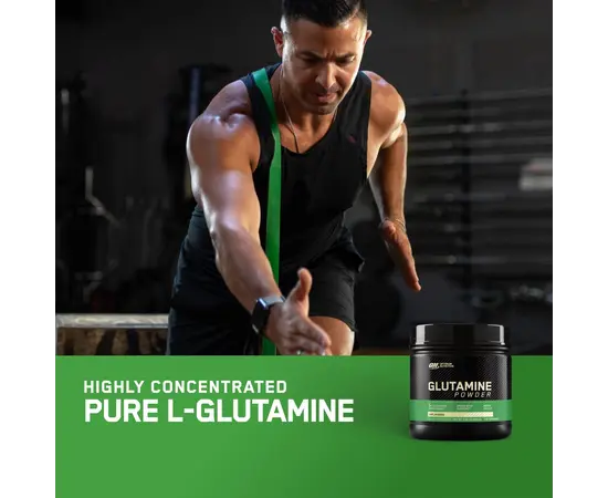 Optimum Nutrition Glutamine Powder 600 g, Фасування: 600 g, Смак: Unflavored  / Без смаку, image , зображення 3