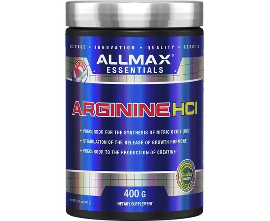 Allmax Arginine 400 g, Фасовка: 400 g, Смак: Unflavored  / Без смаку, image 