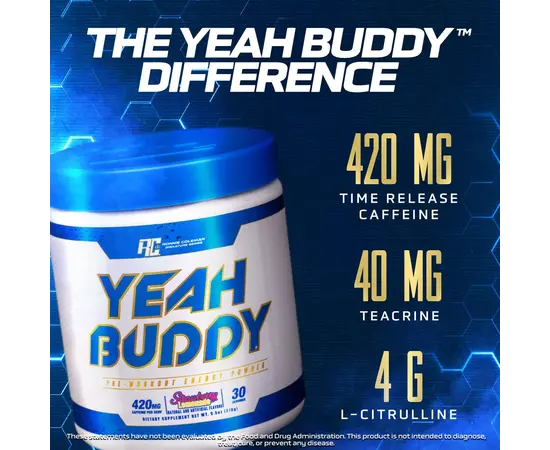 Ronnie Coleman Yeah Buddy 270 g, Фасовка: 270 g, Вкусы: Green Apple / Зелёное яблоко , Ronnie Coleman Yeah Buddy 270 g, Фасовка: 270 g, Вкусы: Green Apple / Зелёное яблоко  , изображение 6 в интернет магазине Mega Mass