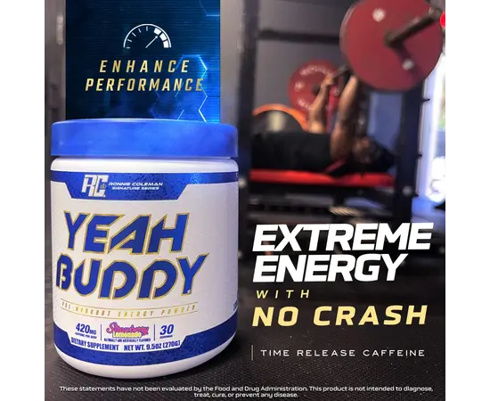 Ronnie Coleman Yeah Buddy 270 g, Фасовка: 270 g, Вкусы: Green Apple / Зелёное яблоко , Ronnie Coleman Yeah Buddy 270 g, Фасовка: 270 g, Вкусы: Green Apple / Зелёное яблоко  , изображение 4 в интернет магазине Mega Mass