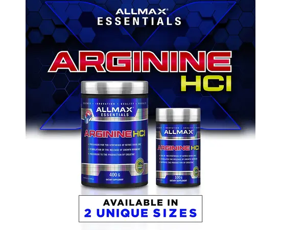 Allmax Arginine 400 g, Фасування: 400 g, Смак: Unflavored  / Без смаку, image , зображення 4