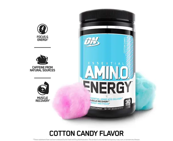 Optimum Nutrition Amino Energy 270 g, Фасування: 270 g, Смак: Juicy Strawberry Burst / Соковитий Полуничний Вибух, image , зображення 2