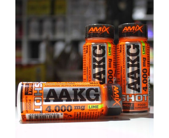 AMIX AAKG Shot 4000 mg 60 ml Lime, image , зображення 4