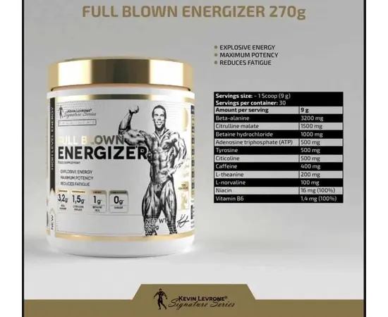 Kevin Levrone Full Blown Energizer 270 g, Вкусы: Citrus Peach / Цитрус Персик, Kevin Levrone Full Blown Energizer 270 g, Вкусы: Citrus Peach / Цитрус Персик , изображение 2 в интернет магазине Mega Mass
