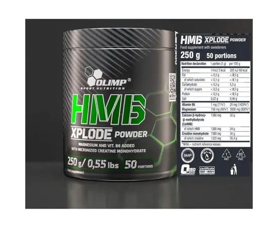 Olimp HMB Xplode Powder 250 g, image , зображення 3