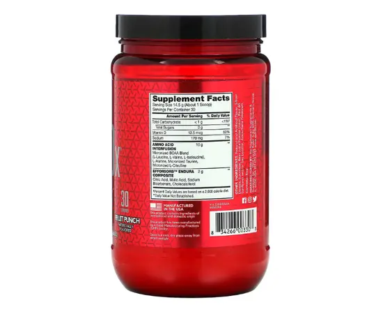 BSN Amino X 435 g, Фасовка: 435 g, Вкусы: Fruit Punch / Фруктовый Пунш, BSN Amino X 435 g, Фасовка: 435 g, Вкусы: Fruit Punch / Фруктовый Пунш , изображение 2 в интернет магазине Mega Mass
