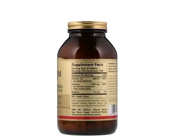 Solgar Calcium 600 120 tabs, Фасування: 120 tabs, image , зображення 2