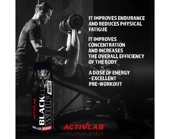 ActivLab Black Wolf Shot 80 ml, Фасування: 80 ml, Смак: Forest Fruit / Лісові Ягоди, image , зображення 4