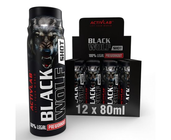 ActivLab Black Wolf Shot 80 ml, Фасовка: 80 ml, Смак: Forest Fruit / Лісові Ягоди, image , зображення 2
