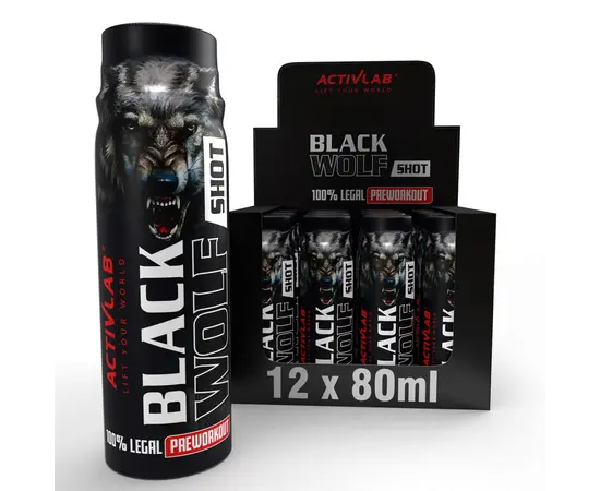 ActivLab Black Wolf Shot 80 ml, Фасування: 80 ml, Смак: Forest Fruit / Лісові Ягоди, image , зображення 2