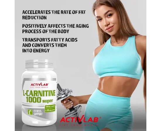 Activlab L-Carnitine 1000 Super 30 caps, Activlab L-Carnitine 1000 Super 30 caps , изображение 6 в интернет магазине Mega Mass