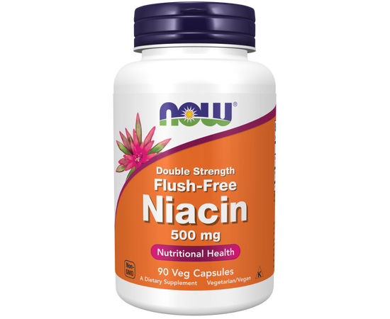 NOW Niacin 500 mg 90 caps, image 
