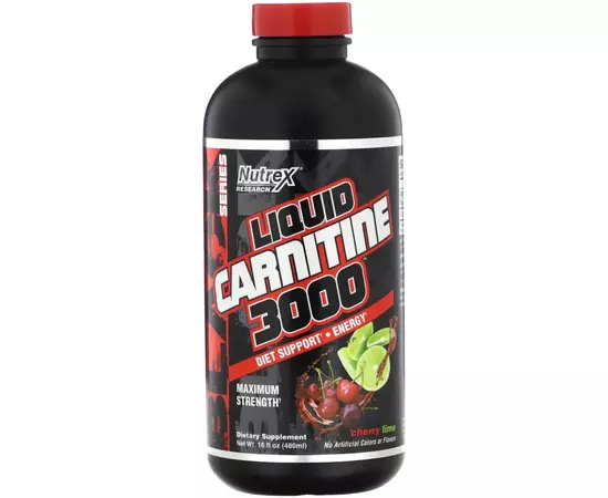 Nutrex Liquid Carnitine 3000 480 ml, Смак: Cherry Lime / Вишня Лайм, image 