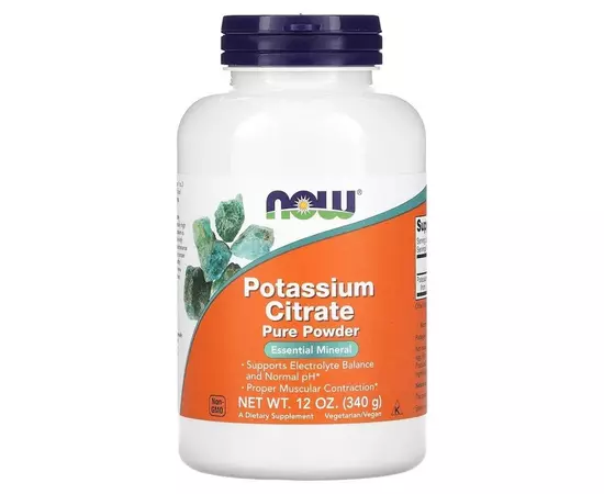 NOW Potassium Citrate 340 g, image 