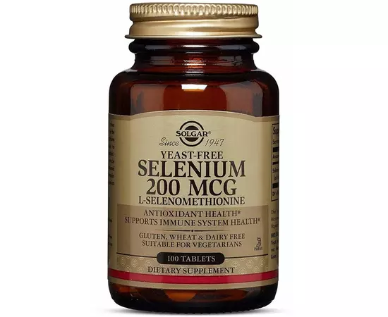 Solgar Selenium (L-Selenomethionine) 200 mcg 100 tabs, image 