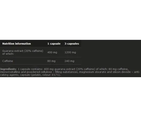 Olimp Guaranax 60 caps, Olimp Guaranax 60 caps , изображение 4 в интернет магазине Mega Mass