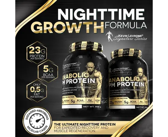 Kevin Levrone Anabolic PM Protein 908 g, Фасовка: 908 g, Вкусы: Snikers / Сникерс, Kevin Levrone Anabolic PM Protein 908 g, Фасовка: 908 g, Вкусы: Snikers / Сникерс , изображение 2 в интернет магазине Mega Mass