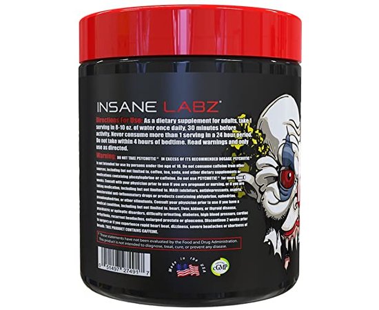 Insane Labz Psychotic 35 serv, Смак: Gummy Candy / Мармеладна Цукерка, image , зображення 2