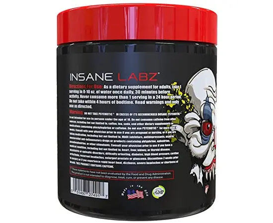 Insane Labz Psychotic 35 serv, Вкусы: Gummy Candy / Мармеладные Конфеты, Insane Labz Psychotic 35 serv, Вкусы: Gummy Candy / Мармеладные Конфеты , изображение 2 в интернет магазине Mega Mass