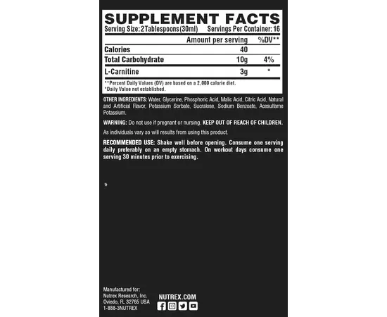 Nutrex Liquid Carnitine 3000 480 ml, Вкусы: Berry Blast / Ягодный Взрыв, Nutrex Liquid Carnitine 3000 480 ml, Вкусы: Berry Blast / Ягодный Взрыв , изображение 3 в интернет магазине Mega Mass