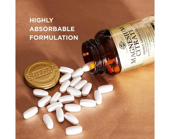 Solgar Magnesium Citrate 120 tabs, Фасування: 120 tabs, image , зображення 4