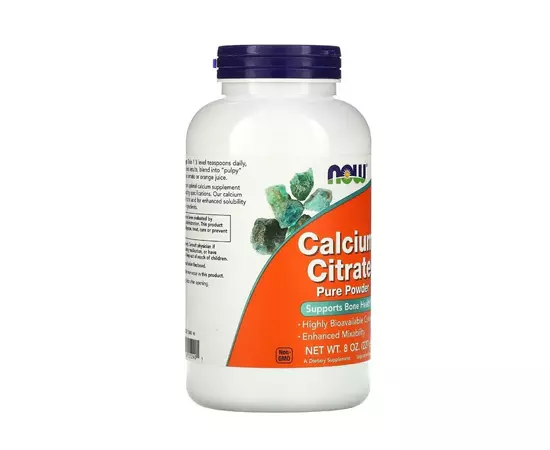 NOW Calcium Citrate 227 g, image , зображення 6