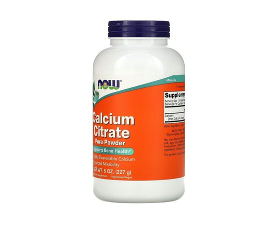 NOW Calcium Citrate 227 g, image , зображення 2