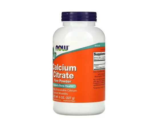 NOW Calcium Citrate 227 g, NOW Calcium Citrate 227 g , изображение 2 в интернет магазине Mega Mass