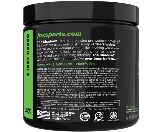 Cobra Labs The Shadow 270 g, Фасовка: 270 g, Вкусы: Green Apple / Зелёное яблоко , Cobra Labs The Shadow 270 g, Фасовка: 270 g, Вкусы: Green Apple / Зелёное яблоко  , изображение 2 в интернет магазине Mega Mass