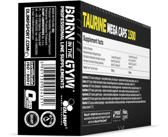 Olimp Taurine Mega Caps 120 caps, Olimp Taurine Mega Caps 120 caps , изображение 5 в интернет магазине Mega Mass
