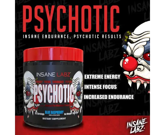 Insane Labz Psychotic 35 serv, Вкусы: Gummy Candy / Мармеладные Конфеты, Insane Labz Psychotic 35 serv, Вкусы: Gummy Candy / Мармеладные Конфеты , изображение 4 в интернет магазине Mega Mass