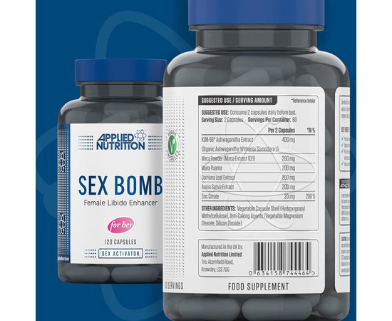 Applied Nutrition Sex Bomb Female Libido Enhancer (For Her) 120 caps, image , зображення 2