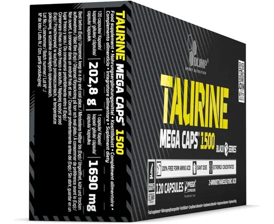 Olimp Taurine Mega Caps 120 caps, Olimp Taurine Mega Caps 120 caps , изображение 4 в интернет магазине Mega Mass