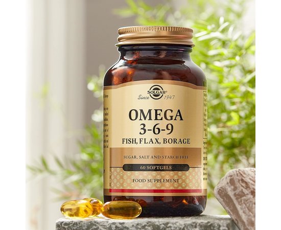Solgar Omega 3-6-9 1300 mg 60 sofgels, Solgar Omega 3-6-9 1300 mg 60 sofgels , изображение 6 в интернет магазине Mega Mass