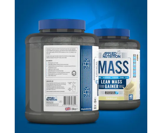 Applied Nutrition Critical Mass Professional 2400 g, Фасовка: 2400 g, Вкусы: Vanilla / Ваниль, Applied Nutrition Critical Mass Professional 2400 g, Фасовка: 2400 g, Вкусы: Vanilla / Ваниль , изображение 3 в интернет магазине Mega Mass