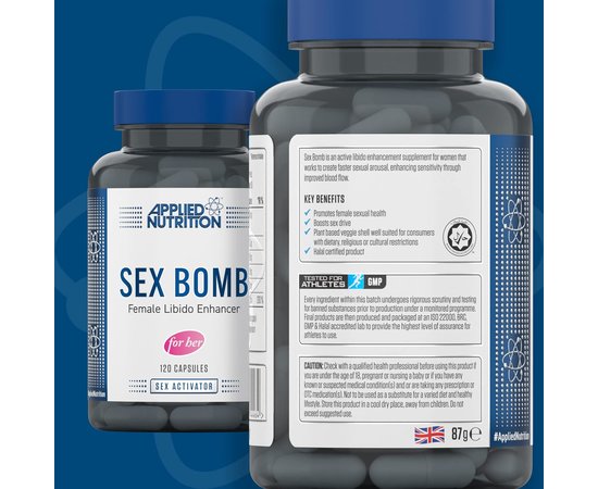 Applied Nutrition Sex Bomb Female Libido Enhancer (For Her) 120 caps, image , зображення 3