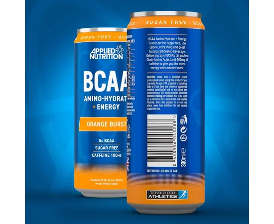 Applied Nutrition BCAA Amino-Hydrate + Energy 330 ml, Фасовка: 330 ml, Вкусы: Orange Burst / Апельсиновый Взрыв, Applied Nutrition BCAA Amino-Hydrate + Energy 330 ml, Фасовка: 330 ml, Вкусы: Orange Burst / Апельсиновый Взрыв , изображение 2 в интернет магазине Mega Mass