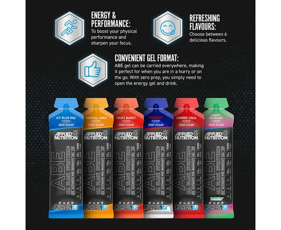 Applied Nutrition ABE Pre - Workout Gel 60 g, Фасовка: 60 g, Вкусы: Energy / Енергия, Applied Nutrition ABE Pre - Workout Gel 60 g, Фасовка: 60 g, Вкусы: Energy / Енергия , изображение 4 в интернет магазине Mega Mass