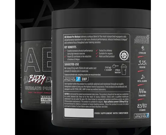 Applied Nutrition ABE - All Black Everything 375 g, Фасовка: 375 g, Вкусы: Baddy Berry / Бадди Берри (Ягода)Ягода, Applied Nutrition ABE - All Black Everything 375 g, Фасовка: 375 g, Вкусы: Baddy Berry / Бадди Берри (Ягода)Ягода , изображение 3 в интернет магазине Mega Mass