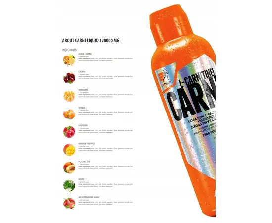 Extrifit Carni 120000 mg 1000 ml, Фасування: 1000 ml, Смак: Mojito / Мохіто, image , зображення 5