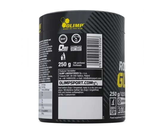 Olimp L-Glutamine Powder 250 g, Фасування: 250 g, Смак: Unflavored  / Без смаку, image , зображення 2